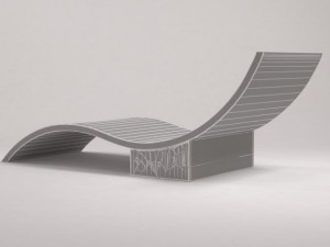 chaise longue by the designer john houshmand 3D 模型