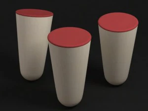 バランスの悪いスツールトルステン・フランク作 3Dモデル