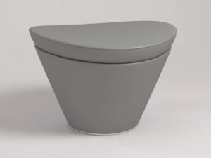 short oval bench called cup stoolby simon 3D Model