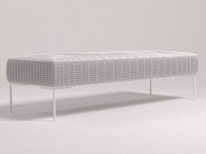 charles ch150p bench 3D 모델