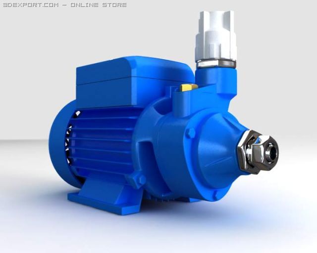 electric motor 3D मॉडल .c4d .max .obj .3ds .fbx .stl .blend 
