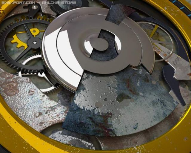 clock Modello 3D .c4d .max .obj .3ds .fbx .stl .blend 