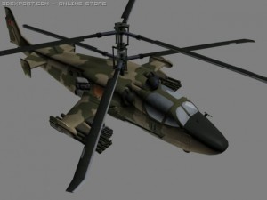 ka52 hocumb russian attack helicopterhip 3D 模型