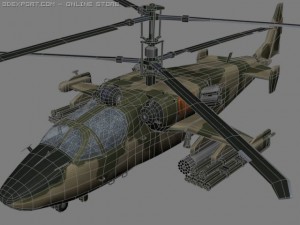 ka52 hocumb russian attack helicopterhip Modèle 3D