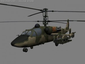 ka52 hocumb russian attack helicopterhip Modèle 3D