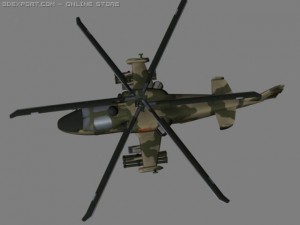 ka52 hocumb russian attack helicopterhip Modèle 3D