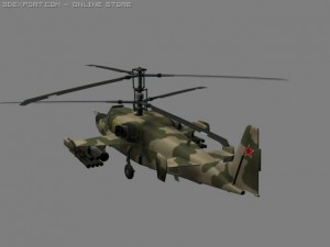 ka50 hocum russian attack helicopterhip ga Modelo 3D
