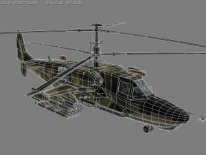ka50 hocum russian attack helicopterhip ga Modelo 3D