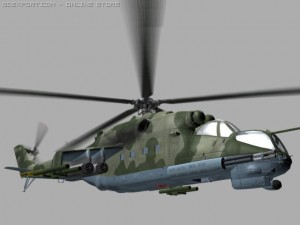 mil mi24 p hind soviet helicopterhip game Model 3D