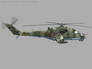 mil mi24 p hind soviet helicopterhip game Model 3D