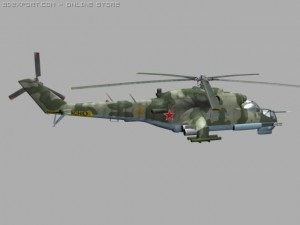 mil mi24 p hind soviet helicopterhip game Model 3D