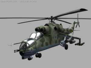 mil mi24 p hind soviet helicopterhip game Model 3D