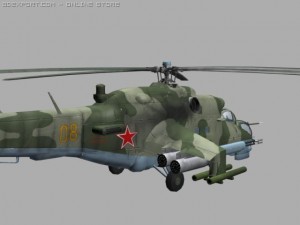 mil mi24 p hind soviet helicopterhip game Model 3D