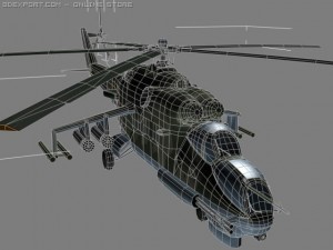 mil mi24 p hind soviet helicopterhip game Model 3D