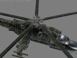 mil mi24 p hind soviet helicopterhip game Model 3D
