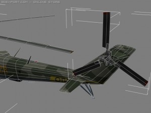 mil mi24 p hind soviet helicopterhip game Model 3D