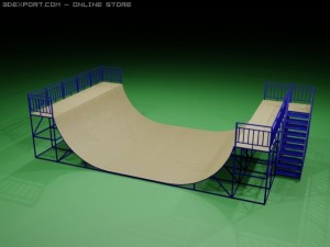 skaters ramp 3D Model