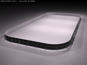 icehockey rink 3D 模型