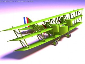 boeing ga1 triplane 3D Model