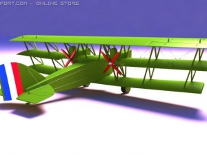boeing ga1 triplane 3D Model