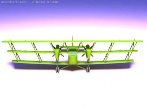 boeing ga1 triplane 3D Model