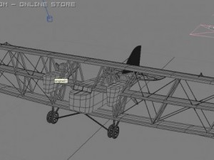 boeing ga1 triplane 3D Model