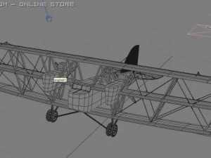 boeing ga1 triplane 3D Model