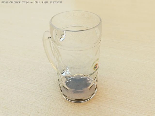beer glass 3D Model .c4d .max .obj .3ds .fbx .stl .blend 