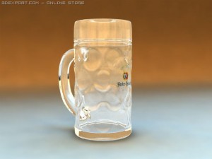 beer glass Modèle 3D