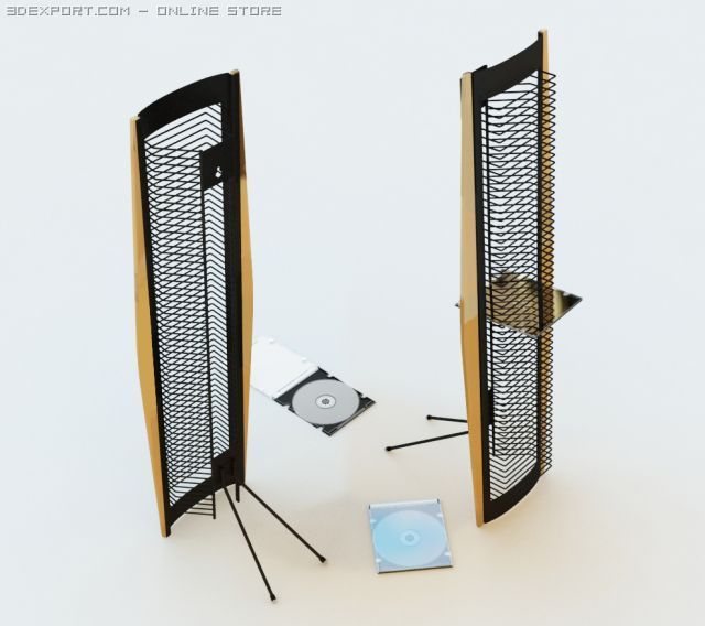 cd stand Modèle 3D .c4d .max .obj .3ds .fbx .stl .blend 