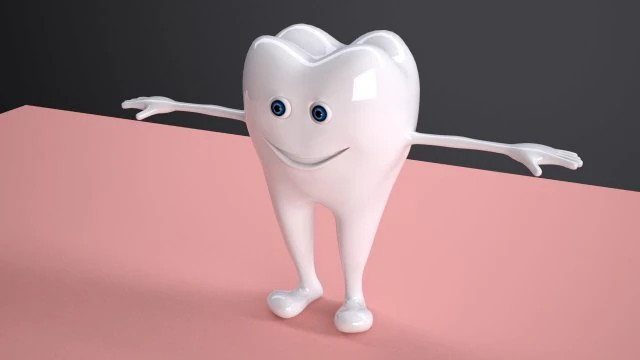 dente truccato Modello 3D .c4d .max .obj .3ds .fbx .stl .blend