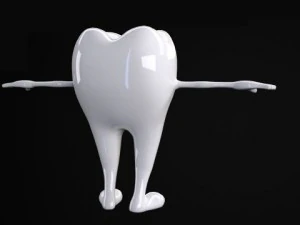 dente truccato Modello 3D