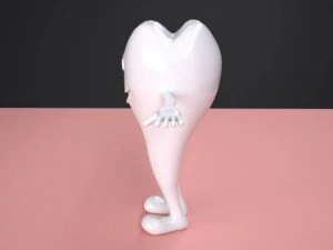 dente truccato Modello 3D