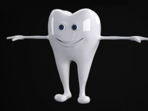 dente truccato Modello 3D