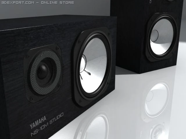 yamaha ns10m studio 3D Model .c4d .max .obj .3ds .fbx .stl .blend 