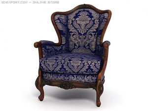antique armchair Modelo 3D