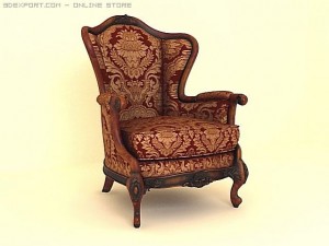 antique armchair 3D Model