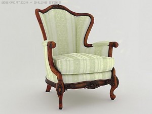 antique armchair 3D Model