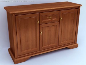 cabinet  blackwhite collection model Modelo 3D