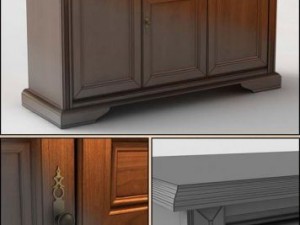 cabinet  blackwhite collection model Modelo 3D