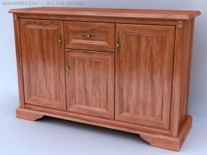 cabinet  blackwhite collection model Modelo 3D