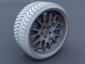 sport car wheel Modèle 3D