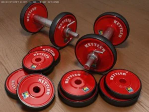 kettler dumbbells 3D Model