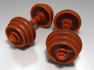kettler dumbbells 3D Model