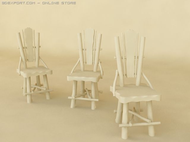 angels chair 3D Model .c4d .max .obj .3ds .fbx .stl .blend 