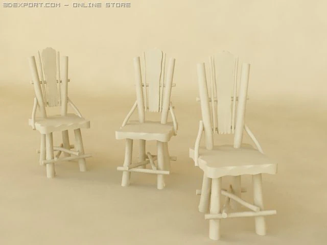 angels chair 3D Model .c4d .max .obj .3ds .fbx .stl .blend 