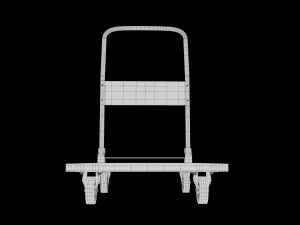 W&oacute;zek platformowy Model 3D