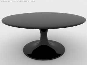 chair and table Modello 3D