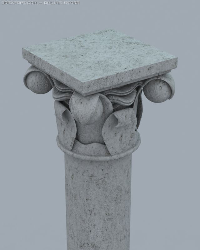 column 3D मॉडल .c4d .max .obj .3ds .fbx .stl .blend 