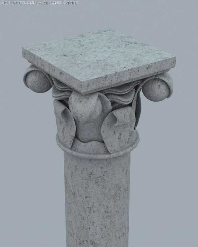 colonna Modello 3D .c4d .max .obj .3ds .fbx .stl .blend 